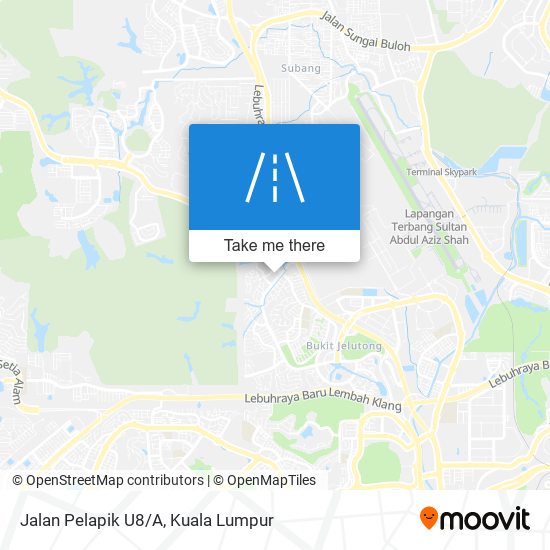 Jalan Pelapik U8/A map