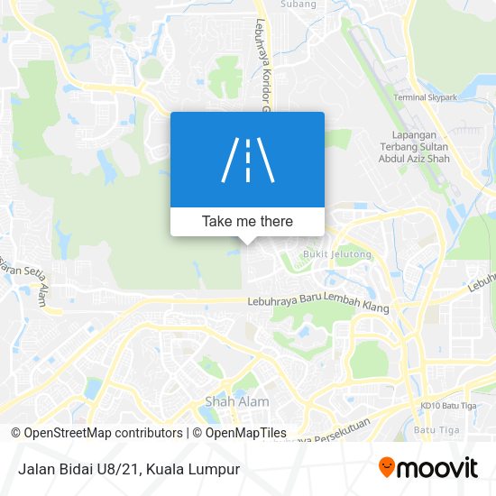 Peta Jalan Bidai U8/21