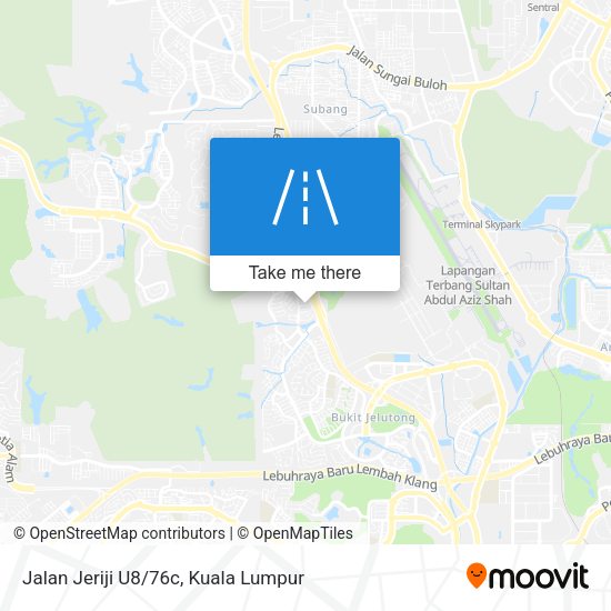 Jalan Jeriji U8/76c map