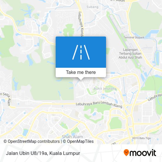 Peta Jalan Ubin U8/19a