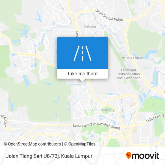 Jalan Tiang Seri U8/73j map