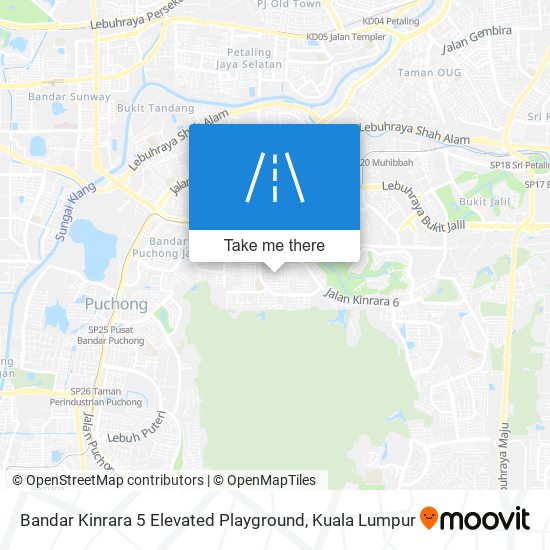 Bandar Kinrara 5 Elevated Playground map