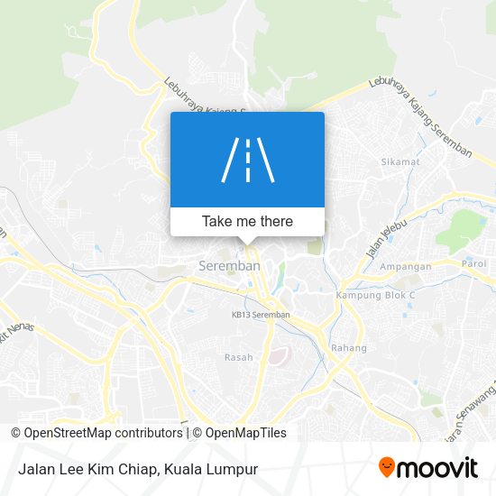 Peta Jalan Lee Kim Chiap