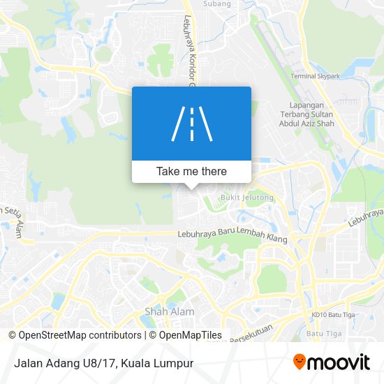 Peta Jalan Adang U8/17