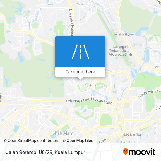 Peta Jalan Serambi U8/29