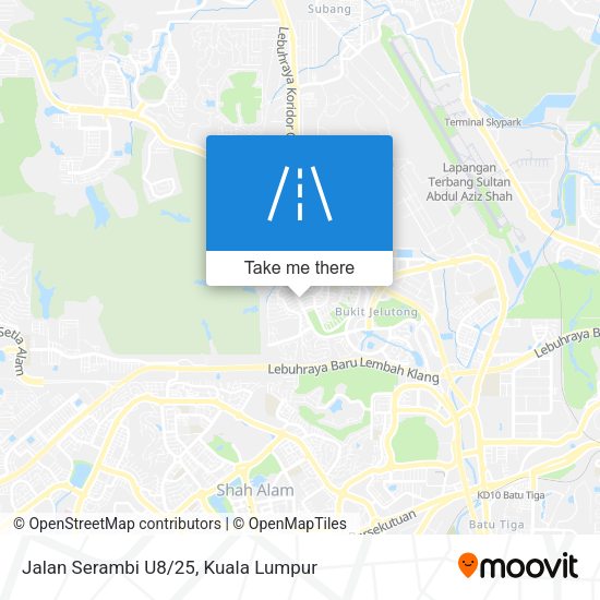 Jalan Serambi U8/25 map