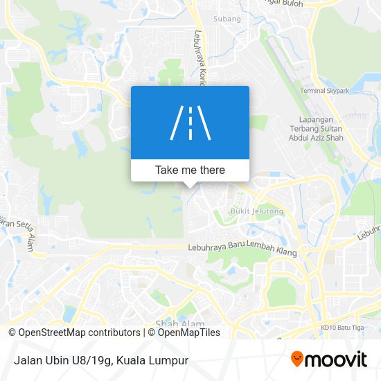 Jalan Ubin U8/19g map