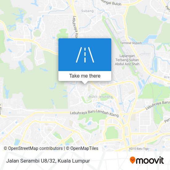 Jalan Serambi U8/32 map