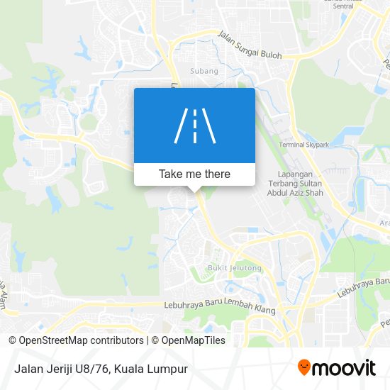Peta Jalan Jeriji U8/76