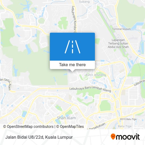Jalan Bidai U8/22d map