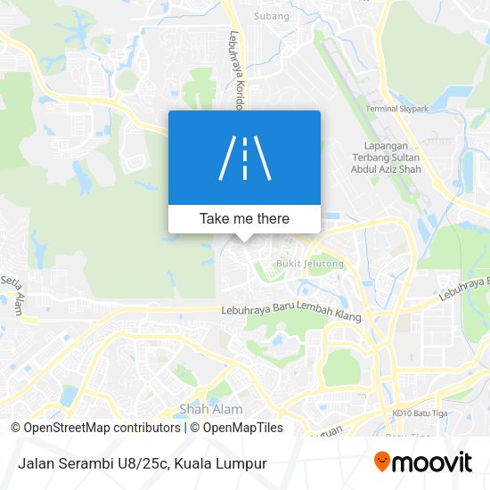 Jalan Serambi U8/25c map