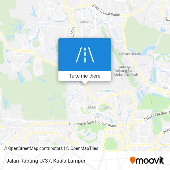 Peta Jalan Rabung U/37