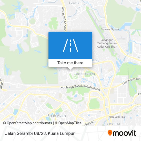 Jalan Serambi U8/28 map