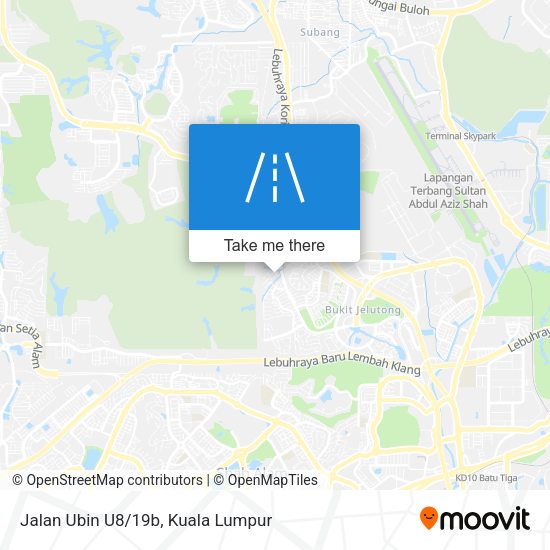 Jalan Ubin U8/19b map