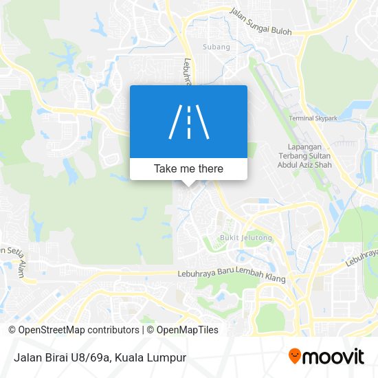 Peta Jalan Birai U8/69a