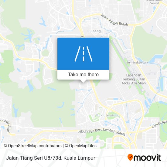 Peta Jalan Tiang Seri U8/73d