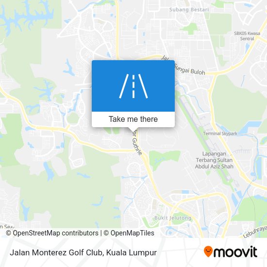 Peta Jalan Monterez Golf Club