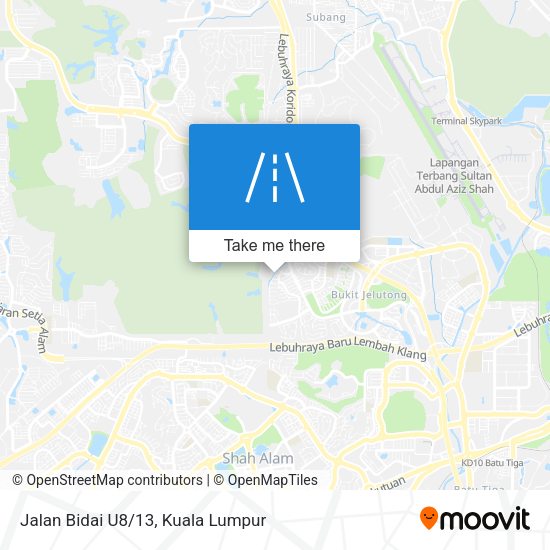 Jalan Bidai U8/13 map