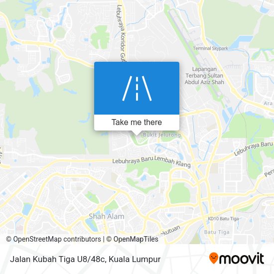Jalan Kubah Tiga U8/48c map