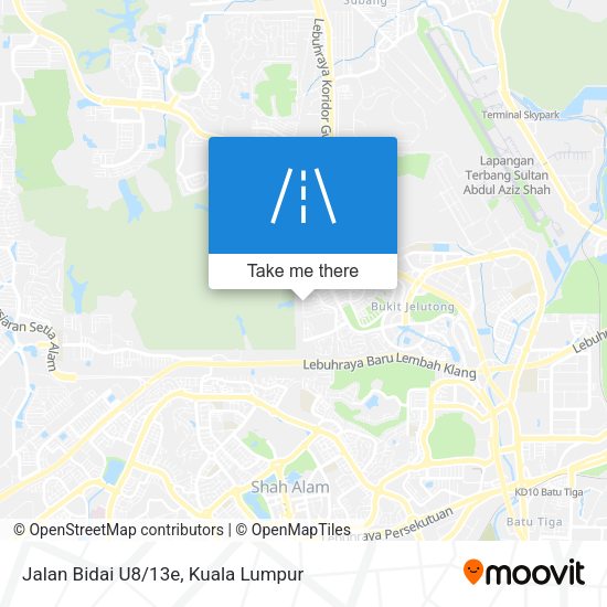 Peta Jalan Bidai U8/13e