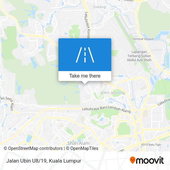 Jalan Ubin U8/19 map