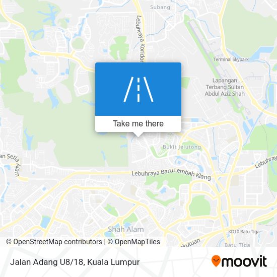 Peta Jalan Adang U8/18