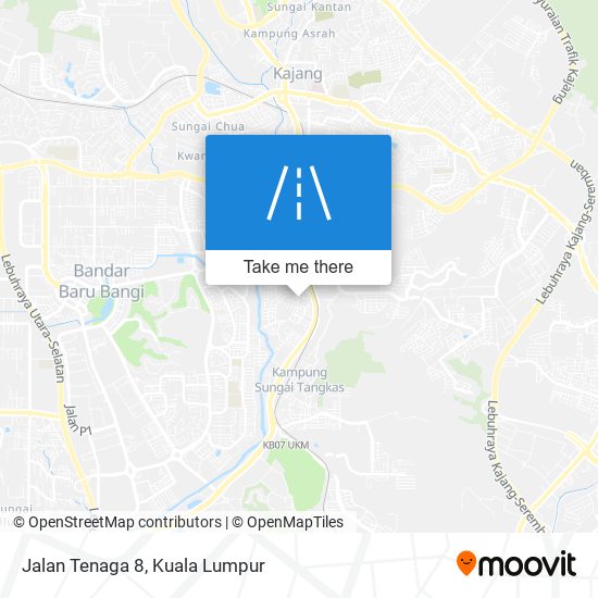 Jalan Tenaga 8 map