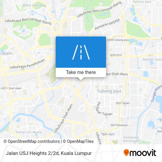 Jalan USJ Heights 2/2d map