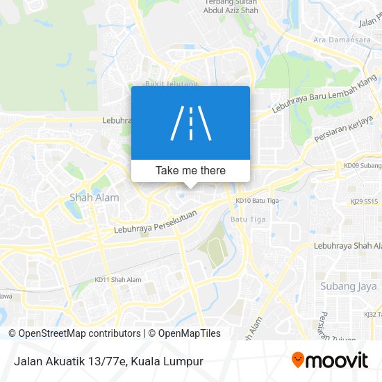 Jalan Akuatik 13/77e map