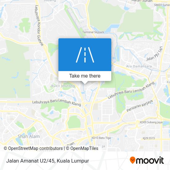 Peta Jalan Amanat U2/45