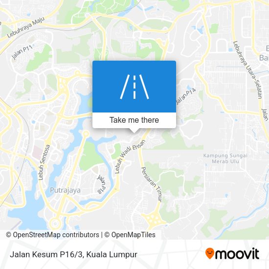 Peta Jalan Kesum P16/3