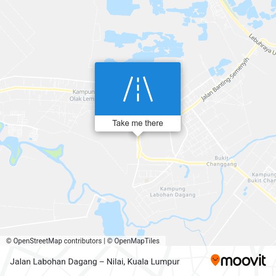 Jalan Labohan Dagang ‒ Nilai map