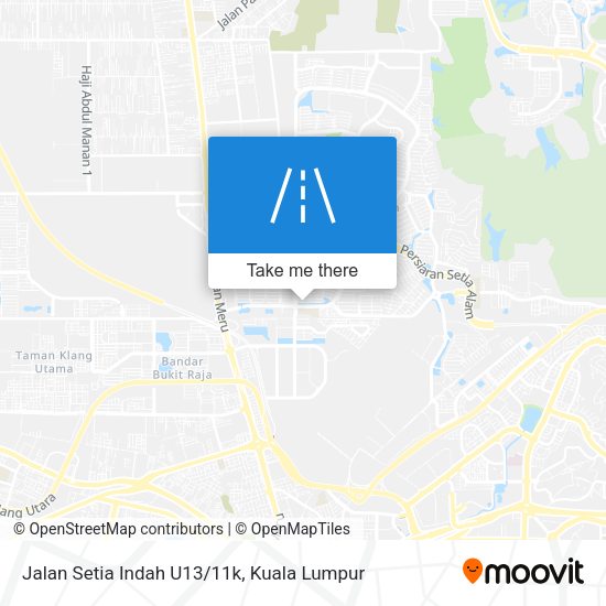 Jalan Setia Indah U13/11k map