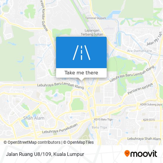Peta Jalan Ruang U8/109