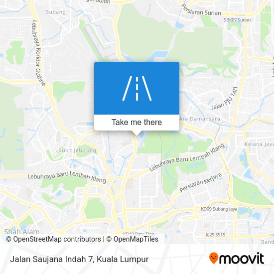Jalan Saujana Indah 7 map