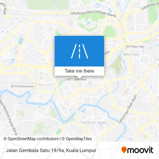 Peta Jalan Gembala Satu 19/9a