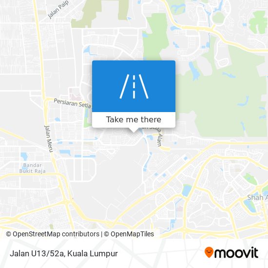 Jalan U13/52a map