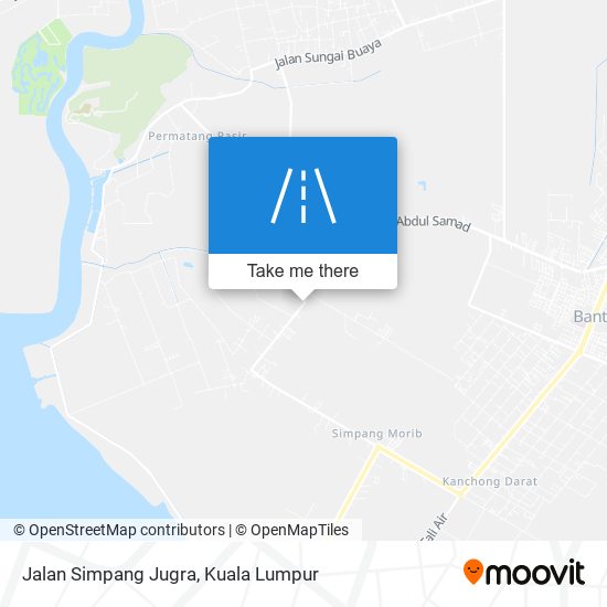 Jalan Simpang Jugra map