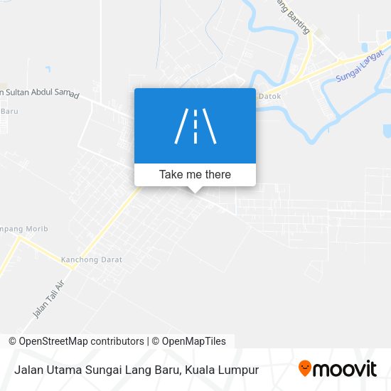 Jalan Utama Sungai Lang Baru map