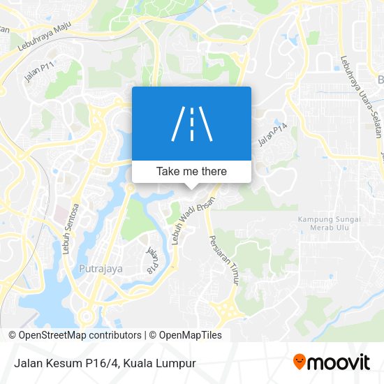Jalan Kesum P16/4 map