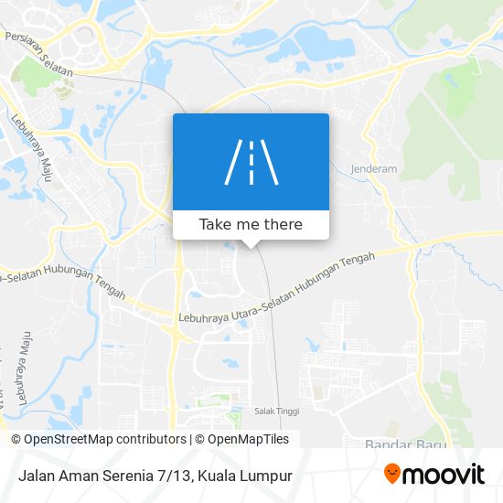 Peta Jalan Aman Serenia 7/13