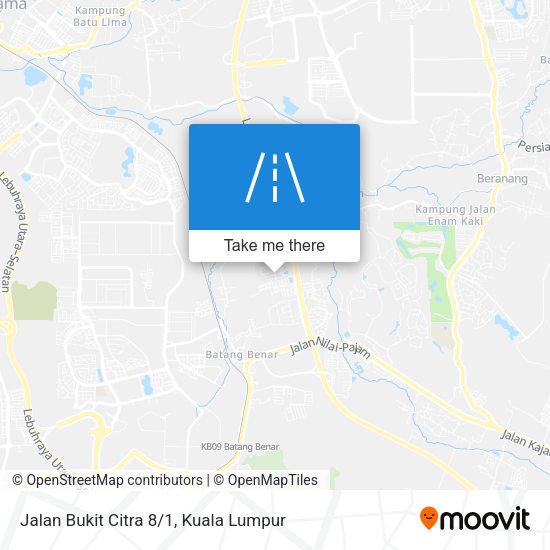 Jalan Bukit Citra 8/1 map