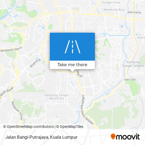 Peta Jalan Bangi-Putrajaya