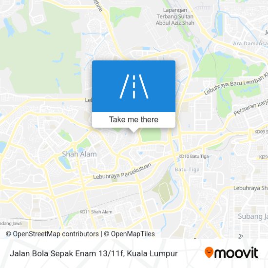 Jalan Bola Sepak Enam 13/11f map