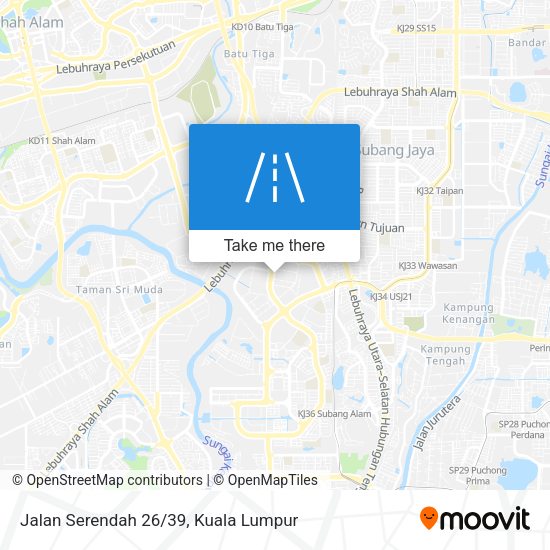 Peta Jalan Serendah 26/39