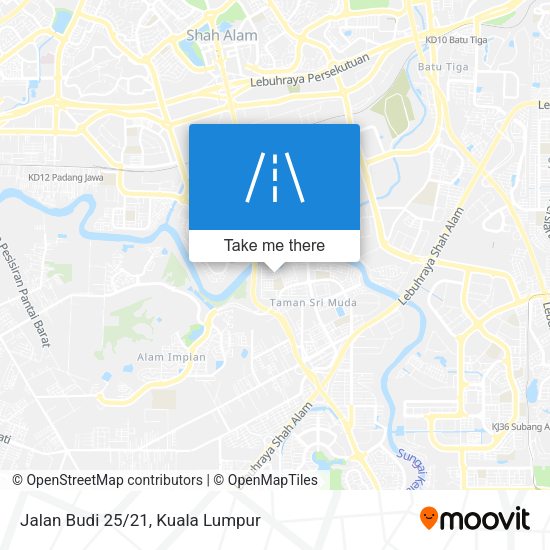 Jalan Budi 25/21 map