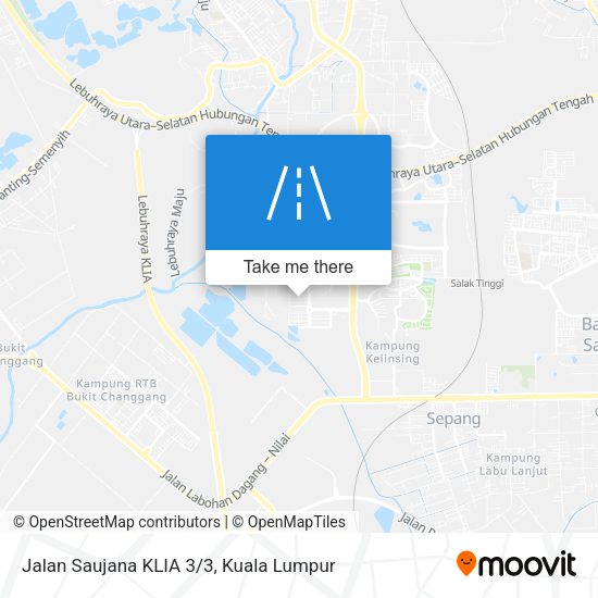 Peta Jalan Saujana KLIA 3/3