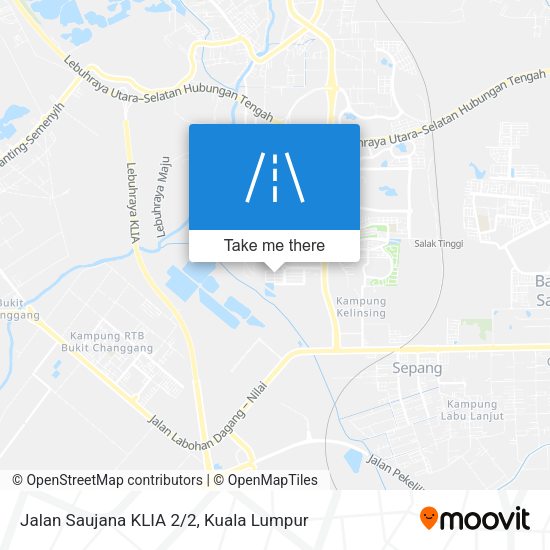 Peta Jalan Saujana KLIA 2/2