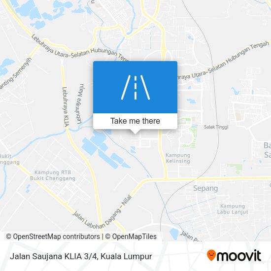 Jalan Saujana KLIA 3/4 map