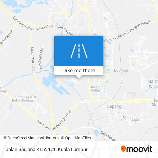 Peta Jalan Saujana KLIA 1/1